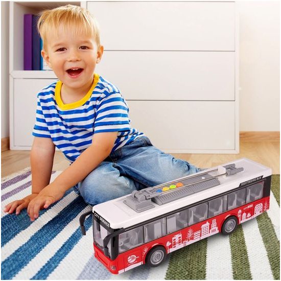 Dětský autobus se světlem a zvuky City Bus 1:16