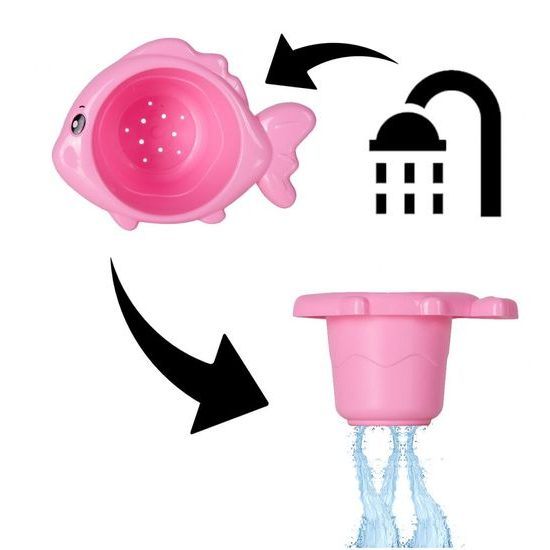 Krab s kolovrátkem a fontánou pro děti do vany Fountain Crab