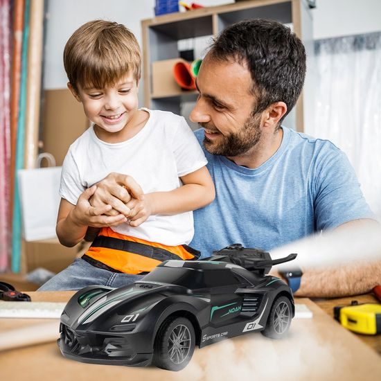 Autíčko na dálkové ovládání s kouřovým efektem Speed X 1:20 černé