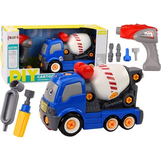 Auto domíchávač k sestavení DIY-modrý