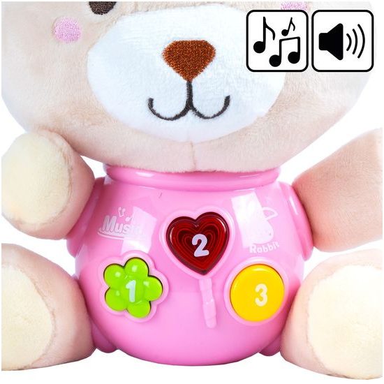 Interaktivní plyšový králíček na baterie Magic Rabbit