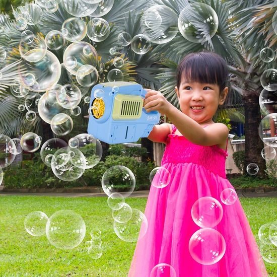 Dětská sekačka s bublifukem 2v1 Bubble Maker - modrá