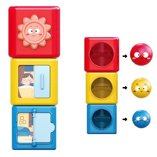 Huile Toys edukační pyramida s otvory Stack Tower