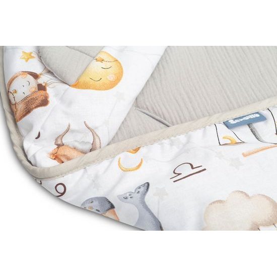 Dětská zavinovačka do autosedačky Zvěrokruh, šedá