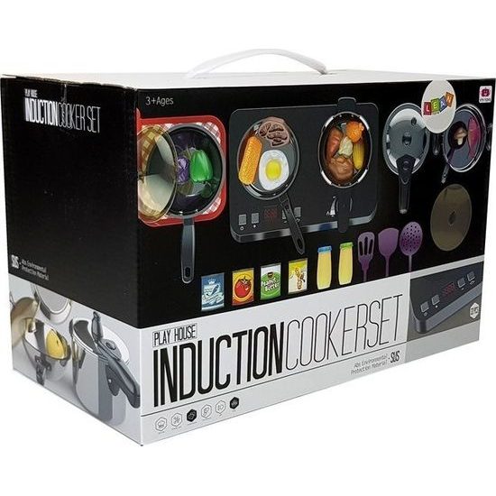 Dětský nerezový kuchyňský set s varnou deskou a doplňky