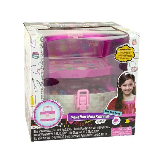 Kosmetická sada v růžovém kufříku