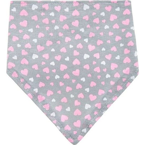 Kojenecký šátek na krk bryndáček Akuku Srdíčka