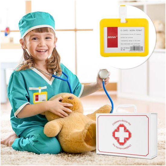 Velká dřevěná souprava Malý zubař v kufříku - 53 součástí