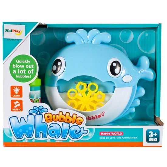 Dětský bublinkovač Bubble Whale modrý