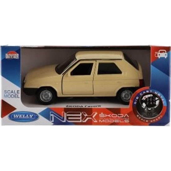 Auto Welly Škoda Favorit - mix 4 barvy