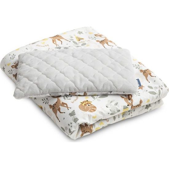 Sada do postýlky plyš/karo Lesní zvířátka