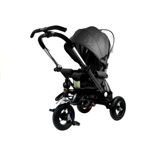 ROZBALENO Majlo Toys oboustranná tříkolka s nafukovacími koly PRO700 černá