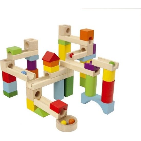 Dřevěná Kuličková dráha 58ks