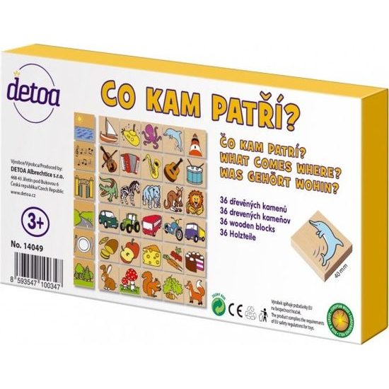 Co kam patří? 36 dřevěných kamenů