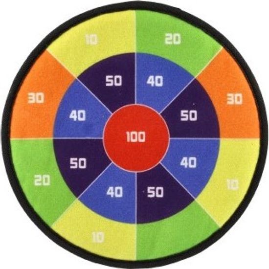 Terč na suchý zip oboustranný + míčky 8ks