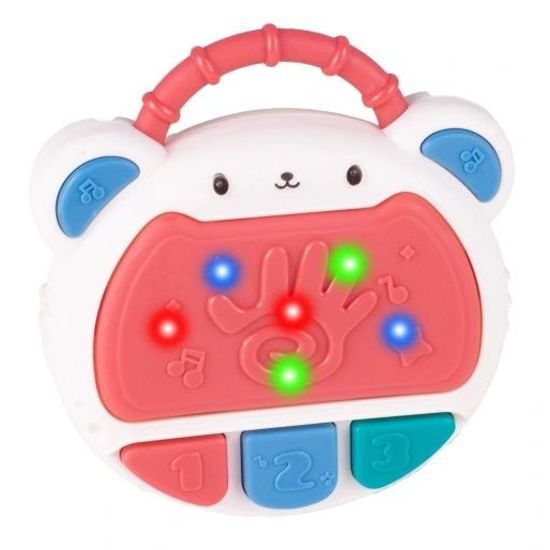 Interaktivní bubínek se zvuky a světly Myška růžová