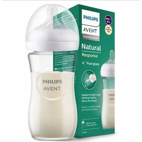 SPhilips Avent skleněná kojenecká láhev natural 120ml