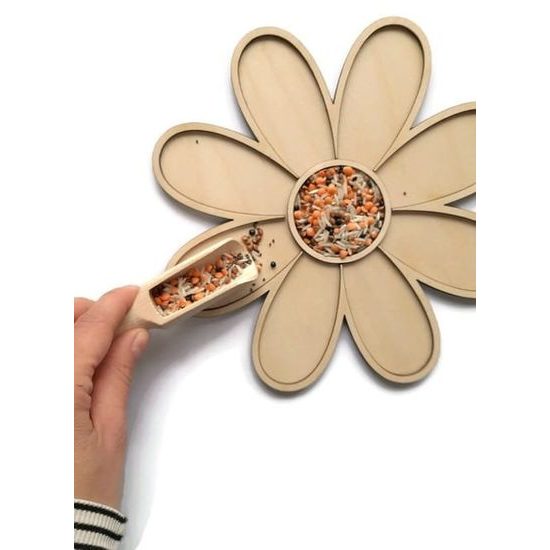 Senzorické Montessori sypání Květina - jemná motorika