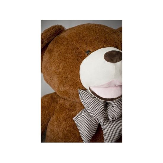 Plyšový medvěd Maty 130 cm hnědý