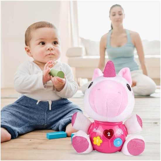 Interaktivní plyšový jednorožec na baterie Magic Unicorn