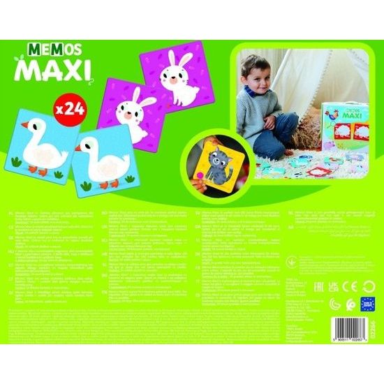 Pexeso Maxi - Zvířata na farmě 24 kusů - společenská hra