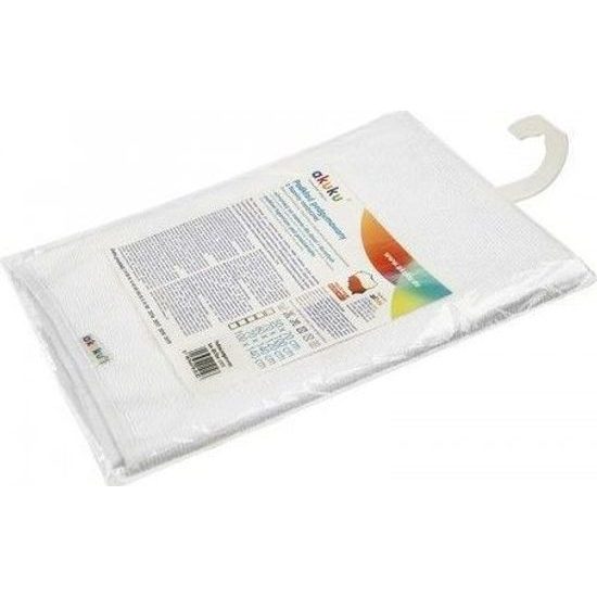 Nepromokavá podložka froté 60 × 120 cm, bílá