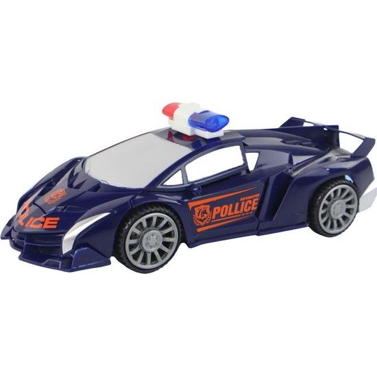 Policejní robotické auto 2v1 modré