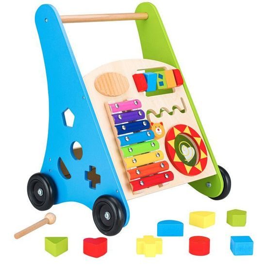 Ecotoys dřevěné edukační chodítko Funny Walker
