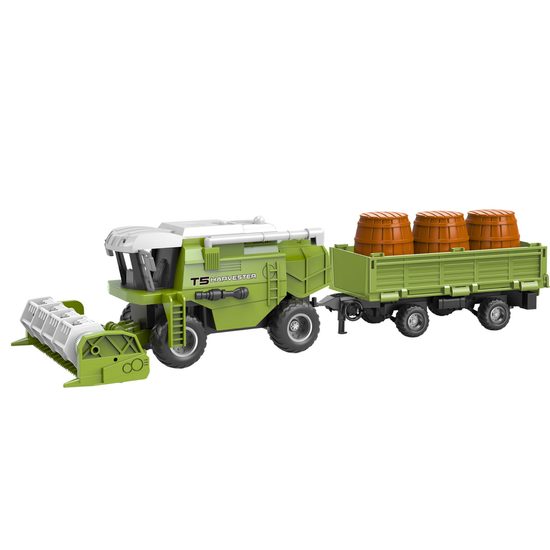 Kombajn na dálkové ovládání T5 Farm s vlečkou