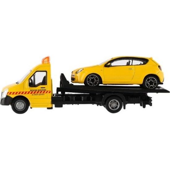 Auto/kamion Bburago odtahovka + auto - mix 6 barev