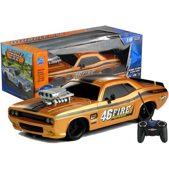Auto na dálkové ovládání Muscle Car bronzové 1:16