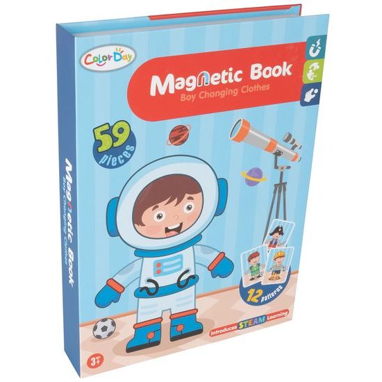 Magnetická ukládačka oblečení pro kluka Color Day