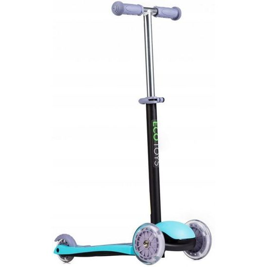 ECOTOYS balanční koloběžka modrá se svítícími koly