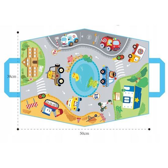 Haunger měkká autíčka s podložkou a setrvačníkem Soft Vehicle