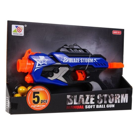 Dětská pistole Blaze Storm s pěnovými kuličkami Blaster