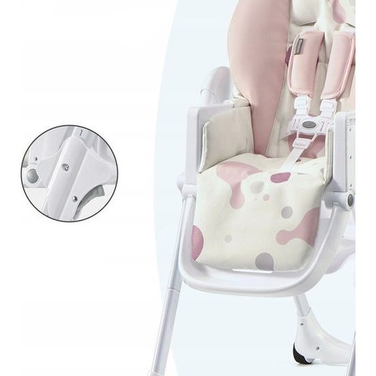 Jídelní židlička Kinderkraft Yummy růžová