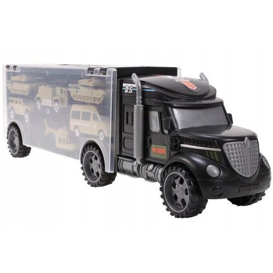 Nákladní auto s autíčky, helikoptérou a tanky Special Forces