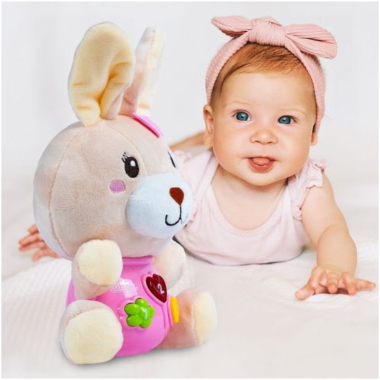 Interaktivní plyšový králíček na baterie Magic Rabbit