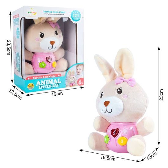 Interaktivní plyšový králíček na baterie Magic Rabbit