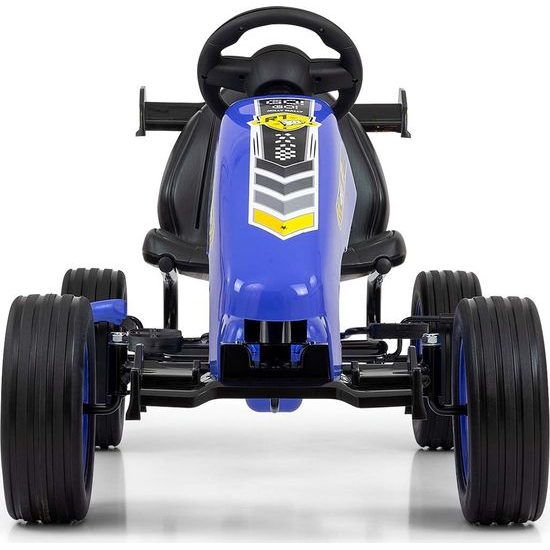 Dětská šlapací motokára Go-kart Milly Mally Rocket modrá