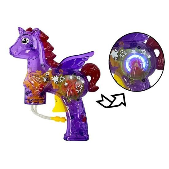 Majlo Toys bublifuk se světýlkem Unicorn fialový