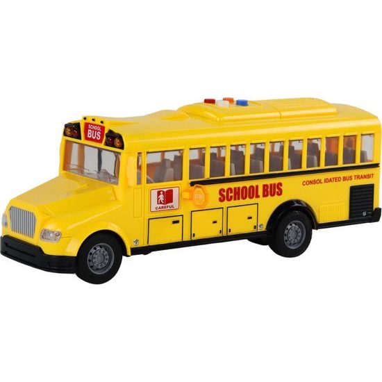 Dětský autobus se světlem a zvuky School Bus 1:16