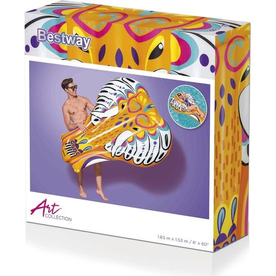 Nafukovací matrace 183 x 153 cm Bestway, žlutá