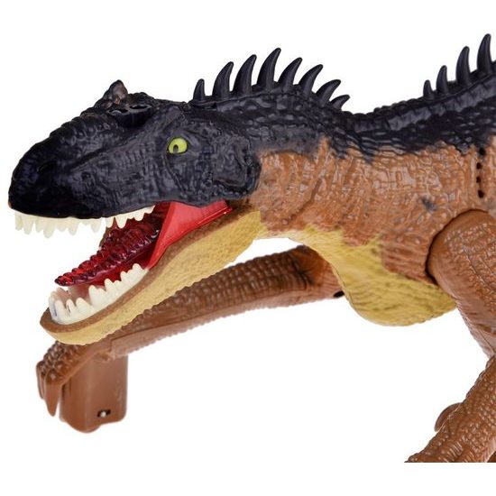 Interaktivní chodící Dinosaurus na dálkové ovládání - hnědý