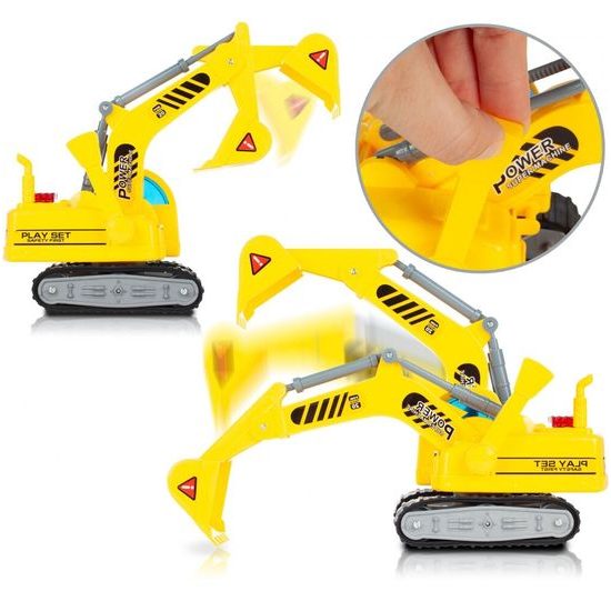 Bagr se světlem a zvukem City Builder 1:18