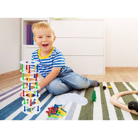 Dětská dovednostní hra Padající věž