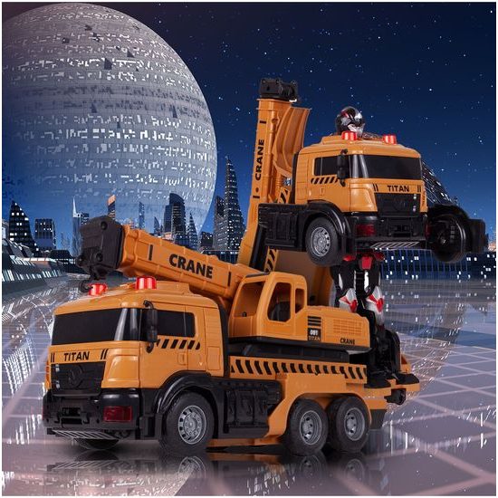 Robot transformer - jeřáb 2v1 Titan na dálkové ovládání