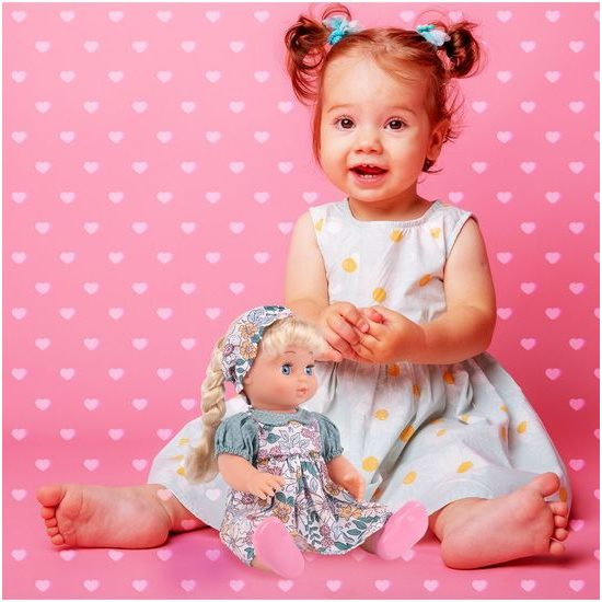 Dětská panenka Bella s příslušenstvím 25 cm