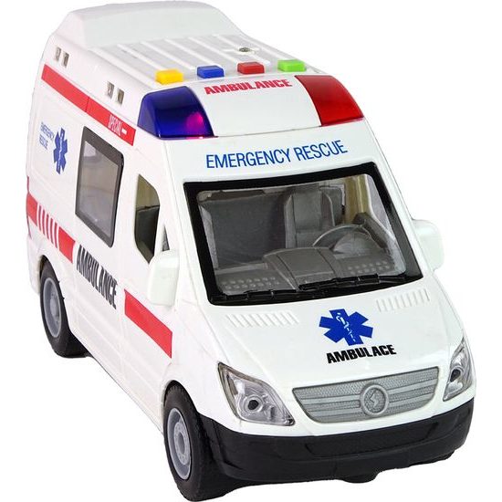 Ambulance s třecím pohonem na baterky