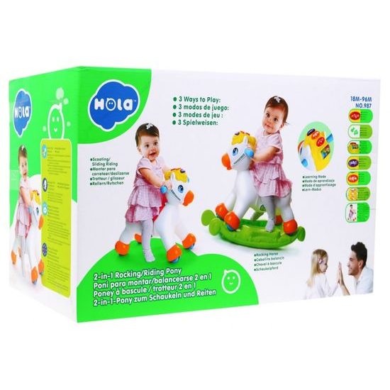 Huile Toys interaktivní houpací kůň 2v1 Rocking Horse